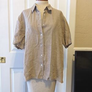 Linen button up shirt